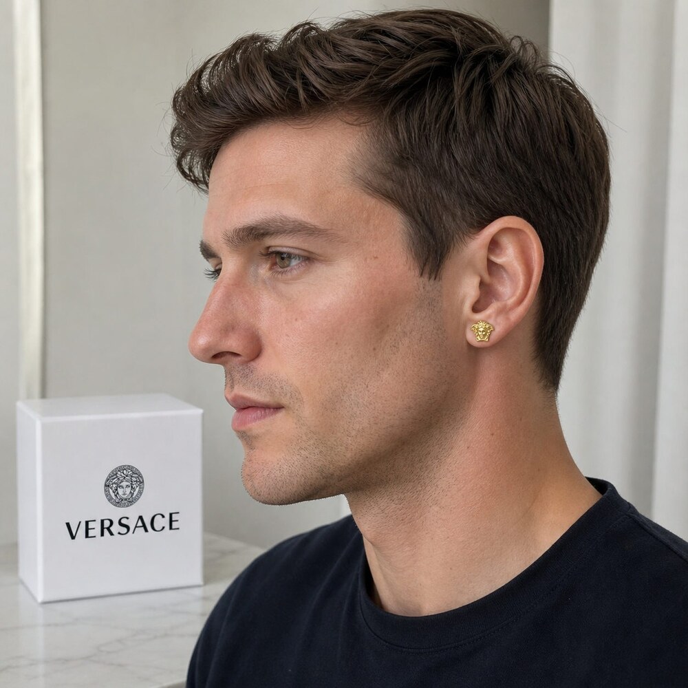 Versace Bold Statement Earrings Style 7 | New with Box - Picture 9 of 9